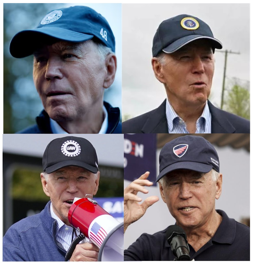 Joe Biden sporting Unionwear Caps
